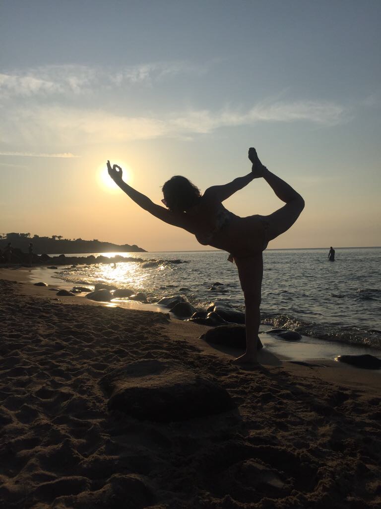 Yoga on the beach!